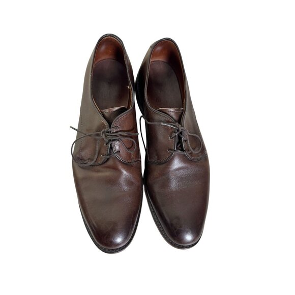 Allen Edmonds Kenilworth Brown Leather Oxford Lace Up Dress Shoes Men sz 9 Derby